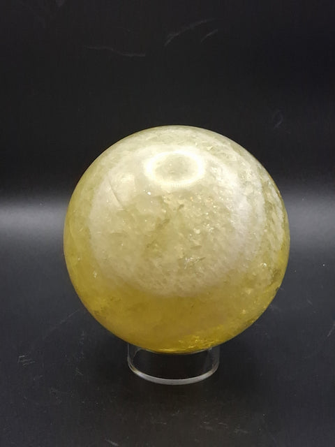 Citrine sphere! 73.2mm, 2.8 inches, 1.3 pounds! #rainbows