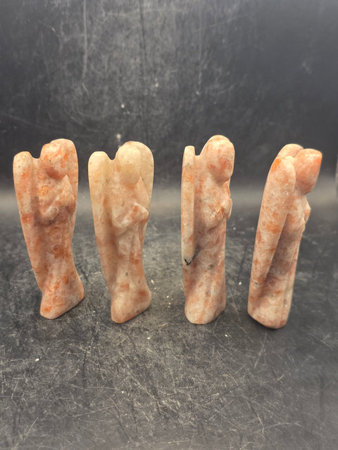Sunstone gemstone angel! 3 inches tall, 1.4 ounces!