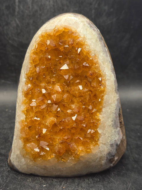 Citrine cut base free form! 1 pound, 3.7 inches tall, 2.8" wide