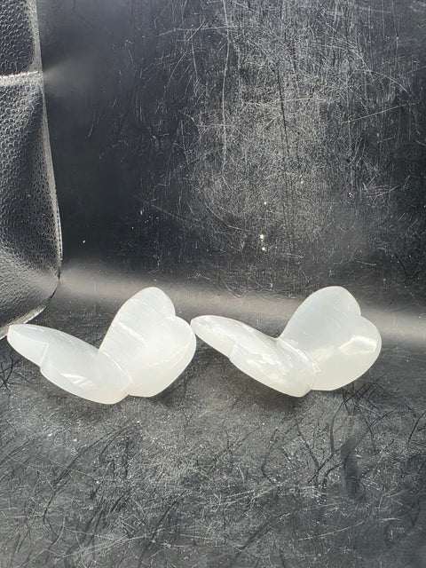 3D Selenite butterfly! 3.8 ounces,  2.8 inches wide