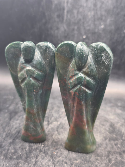 Ocean jasper gemstone angel! 3 inches tall, 1.8 ounces