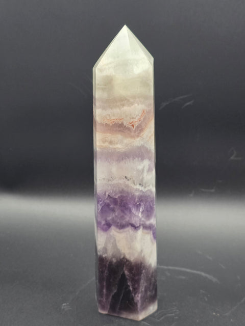 Large dream amethyst tower! 14.9 ounces, 7 inches tall