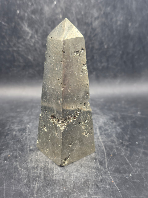 Pyrite tower! 9.5 ounces, 3.8 inches tall