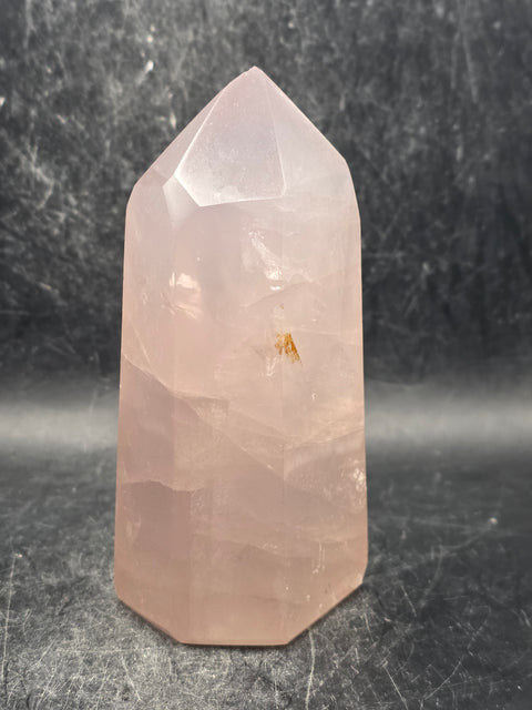 Large rose quartz tower! 12.8 ounces, 4.1 inches tall