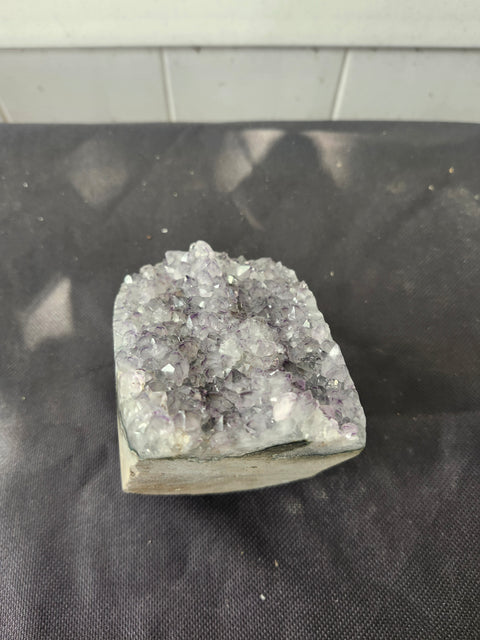 1.4 pound, 3.5 inch tall amethyst geode free form