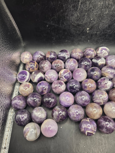 Mini 22mm, .8 inch dream amethyst sphere!