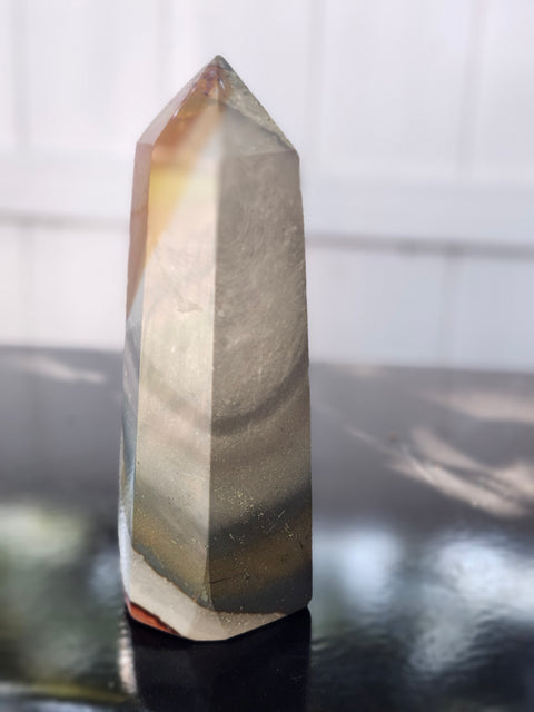 Polychrome jasper tower! 15 ounces, 5.9 inches