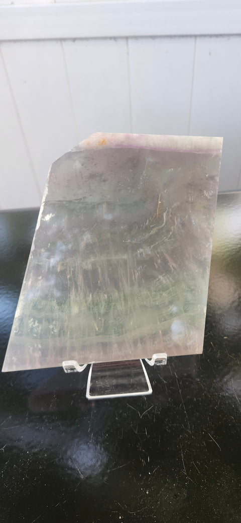 Florite slab, 1.6 pound, 5.25 inches tall by 4.25 wide!