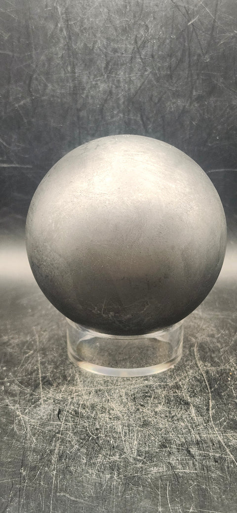 Shungite sphere! 72.3mm, 2.8 inches, 12 ounces!