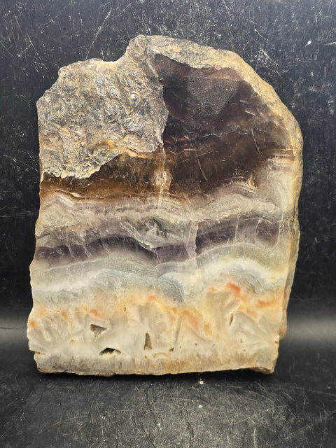 Florite slab! 1.4 pounds, 5.5 inches tall, 4.5" wide