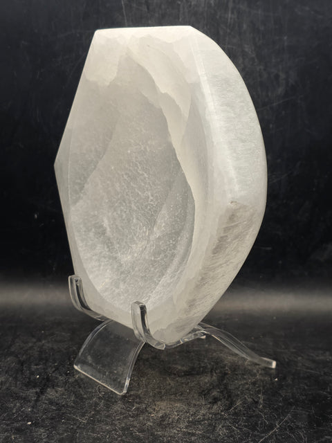 Selenite hexagonal bowl! 4.7 inches wide!