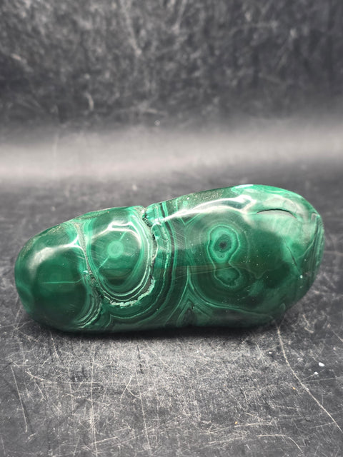 Malachite polished free form! 7.2 ounces, 3 inches long, 1.2" wide