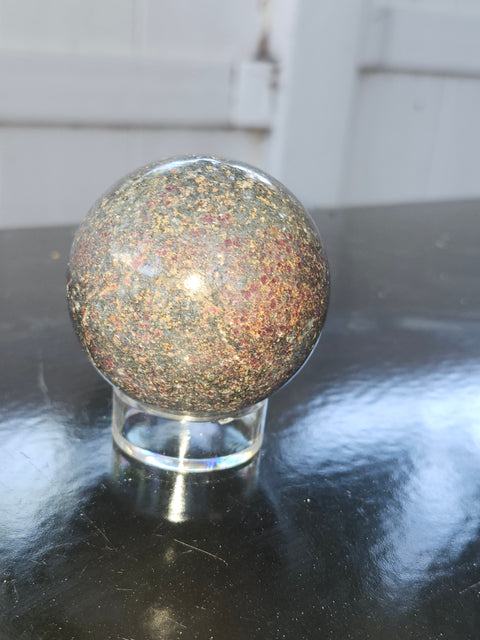Ruby in kyanite sphere! 9 ounces, 51mm, 2.01 inches uv reactive