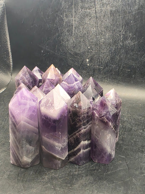 Dream chevron amethyst tower! 2 too 2.5 inches tall