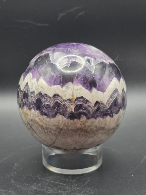 Dream amethyst sphere! 76.8mm, 3 inches, 1.6 pounds
