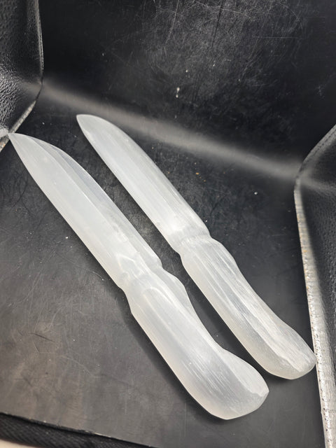 9.5 inch Selenite knife!