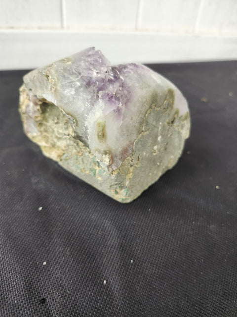 1.3 pound, 4.5 inch tall amethyst geode free form