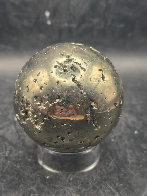 Pyrite sphere! 52.6mm, 2 inches, 12 ounces