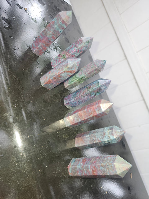 3.25 to 4 inch ruby in kyanite towers