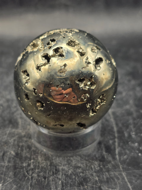 Pyrite sphere! 43.5mm, 1.7 inches, 7.2 ounces
