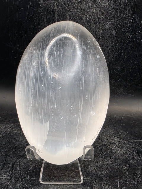 4 inch Selenite palm stone!! 7 ounces!