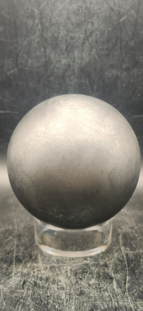 Shungite sphere! 72.3mm, 2.8 inches, 12 ounces!