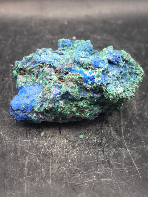 Raw Azurite chrysocolla crystal! 7.1 ounces, 2.6 inches wide