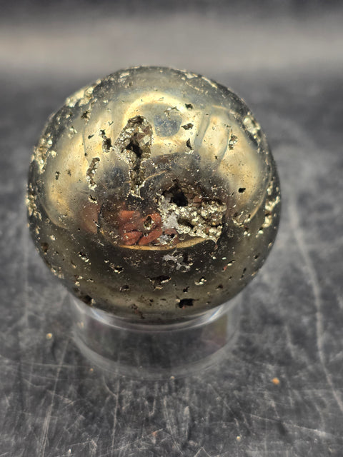 Pyrite sphere! 44.5mm, 1.7 inches, 6.9 ounces