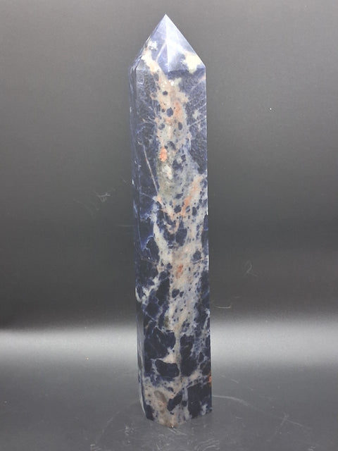 Large sodalite tower! 1.7 pounds, 9 inches tall