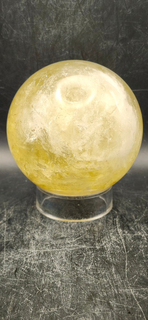 Citrine sphere! 74.4mm, 2.9 inches, 1.4 pounds!