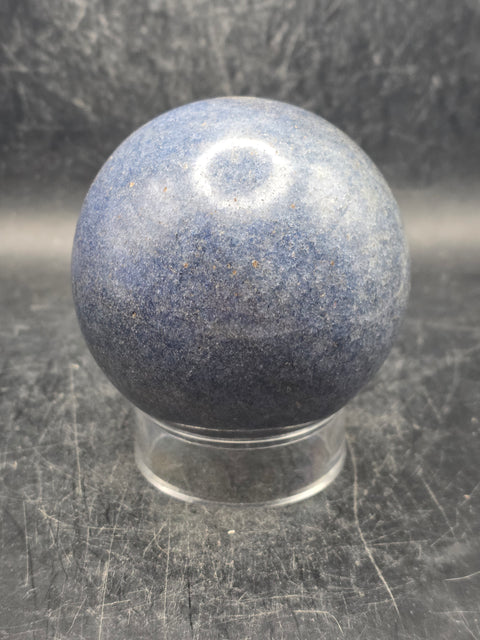 Lazulite sphere! 15.3 ounces, 67mm, 2.6 inches