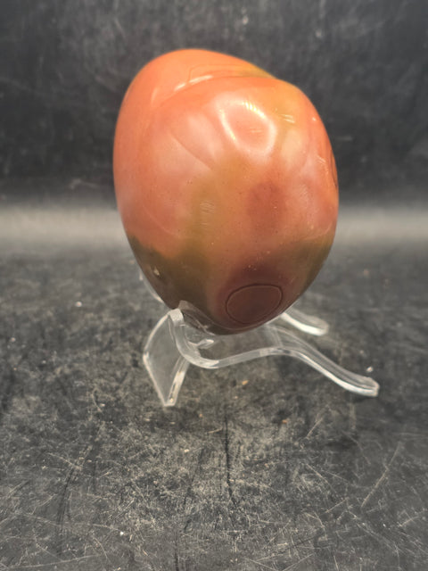 Polychrome jasper heart! 12.3 ounces, 3.2 inches wide, 2.7" tall