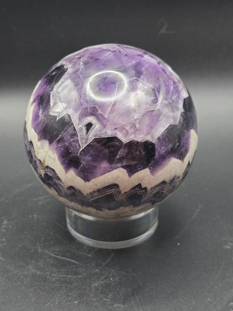 Dream amethyst sphere! 76.8mm, 3 inches, 1.6 pounds