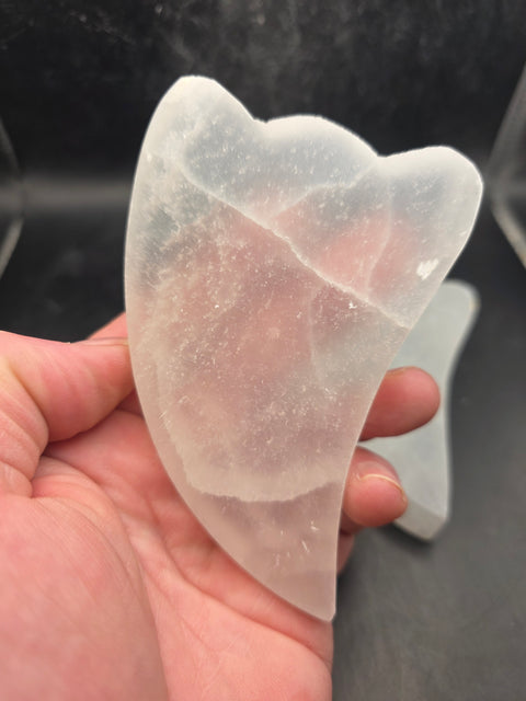 Selenite gua sha plate! 4.5 inches long
