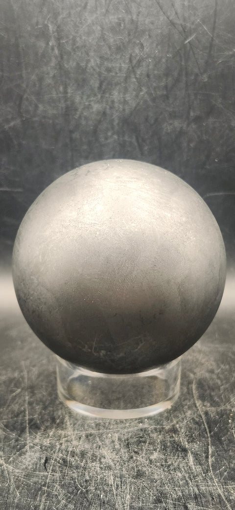 Shungite sphere! 72.3mm, 2.8 inches, 12 ounces!