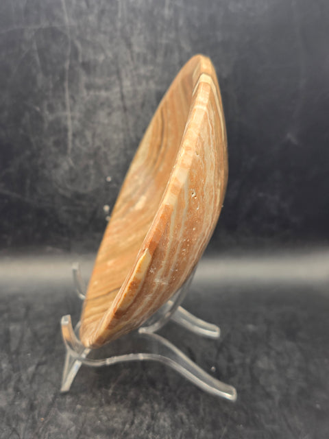 Large banded onyx bowl! 4.9 inches wide!