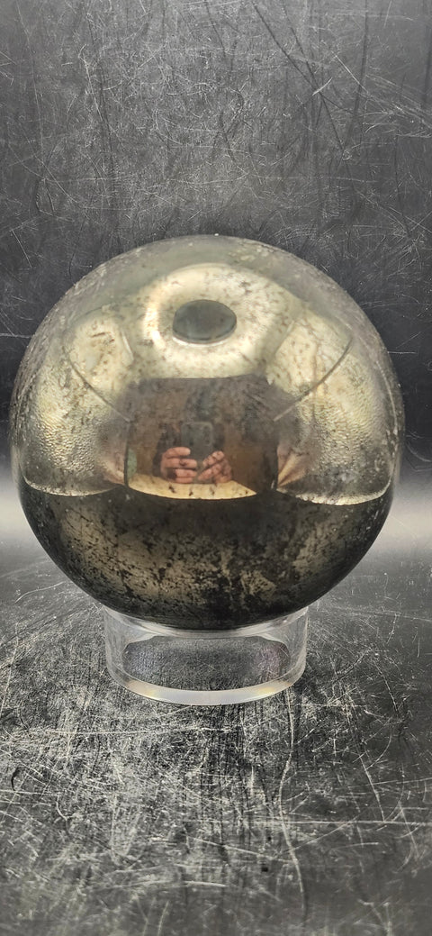 Pyrite sphere! 2.15 pounds, 82.4mm, 3.2 inches!