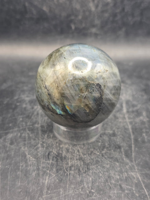 Labradorite sphere! 49.9mm, 1.9 inches, 6.2 ounces