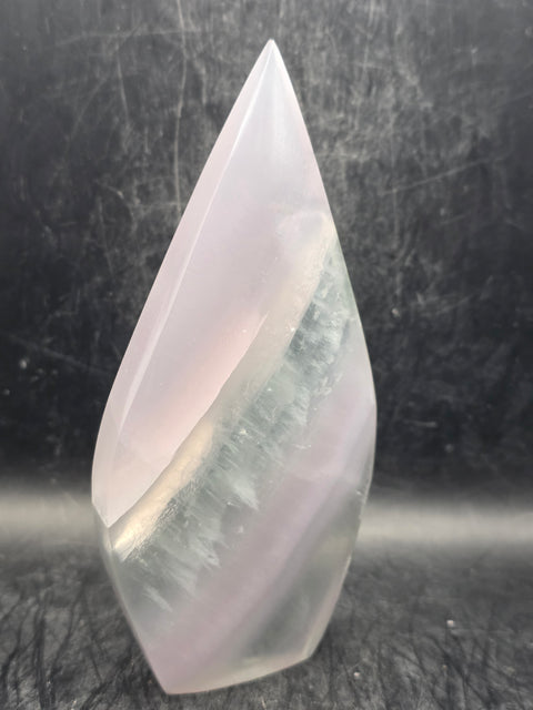 Yttrium florite tear tower! 5.5 inches tall, 2.5" wide, 11.8 ounces!