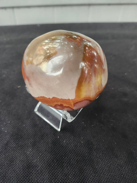 Polychrome jasper palm stone 6.5 ounces, 2.75 inches