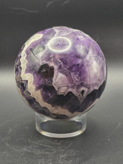 Dream amethyst sphere! 76.8mm, 3 inches, 1.6 pounds