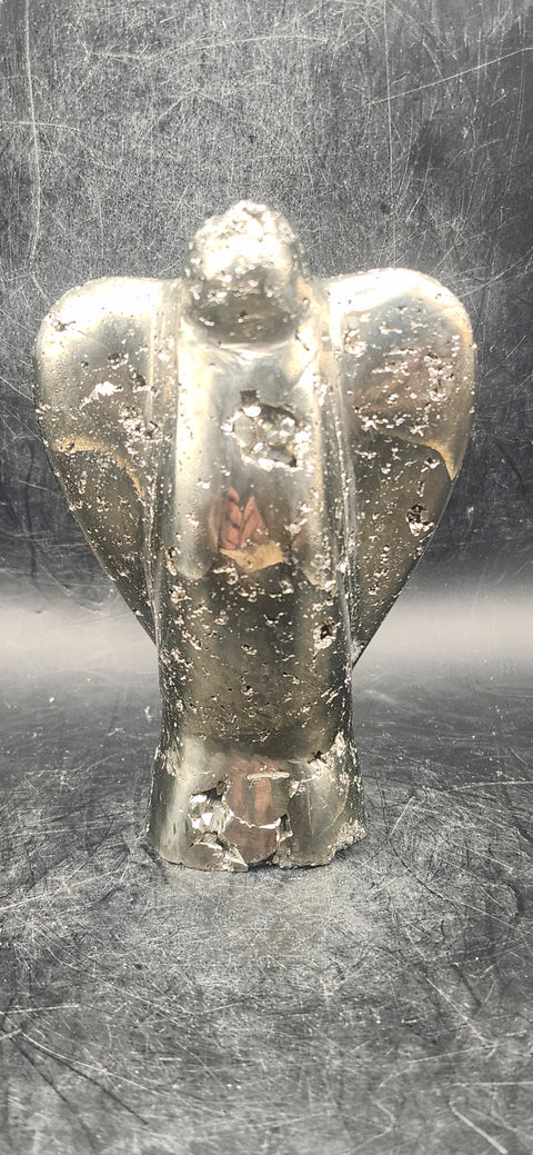 Large Pyrite angel! 4 inches tall, 14 ounces!