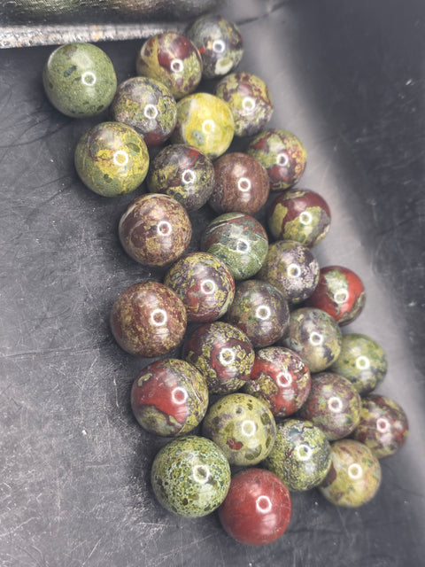 Mini 22mm, .8 inch dragon bloodstone sphere