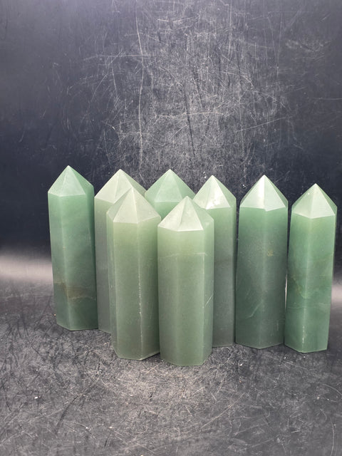 Green aventurine tower! 3.4 inches tall!