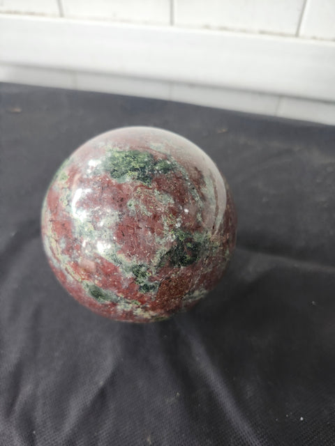 1.8 pound, 3.5 inch ocean jasper sphere