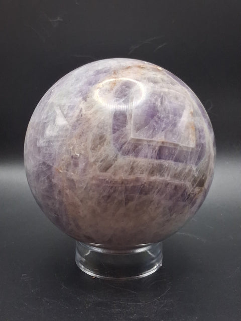 Jumbo dream amethyst sphere! 2.6 pounds, 91.6mm, 3.6 inches