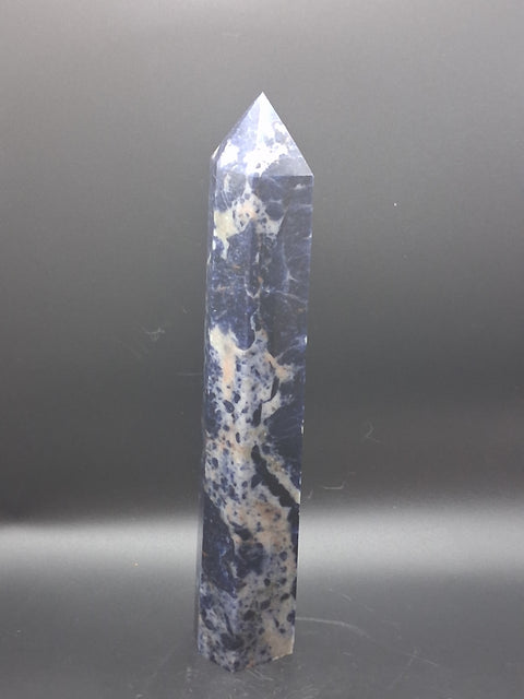 Large sodalite tower! 1.7 pounds, 9 inches tall