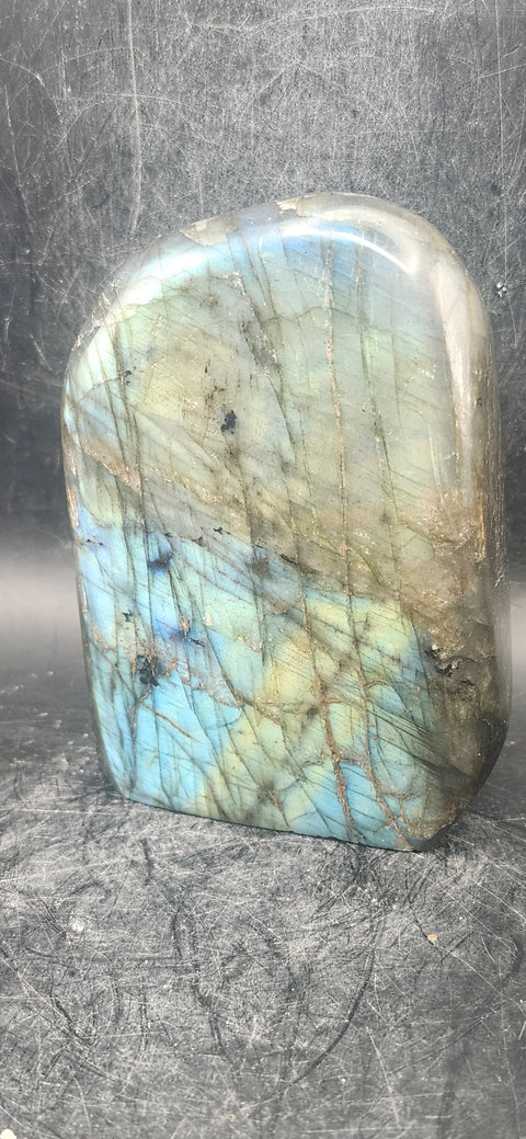 Labradorite free form! 1.1 pounds, 3.5 inches tall, 2.5 inches wide