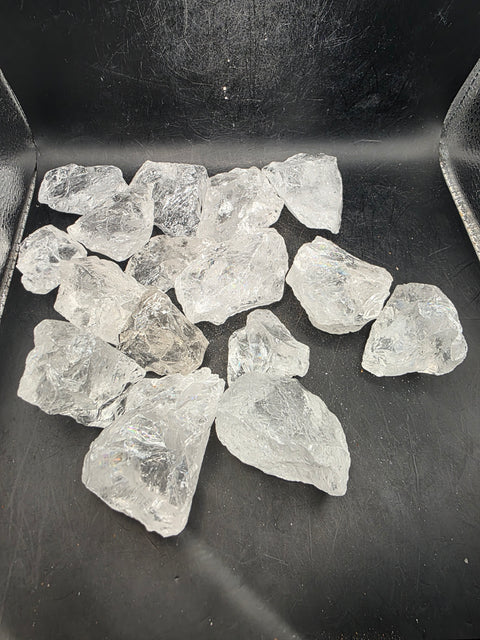 2 pieces / 4 ounces, satyaloka azeztulite quartz #rainbows!!