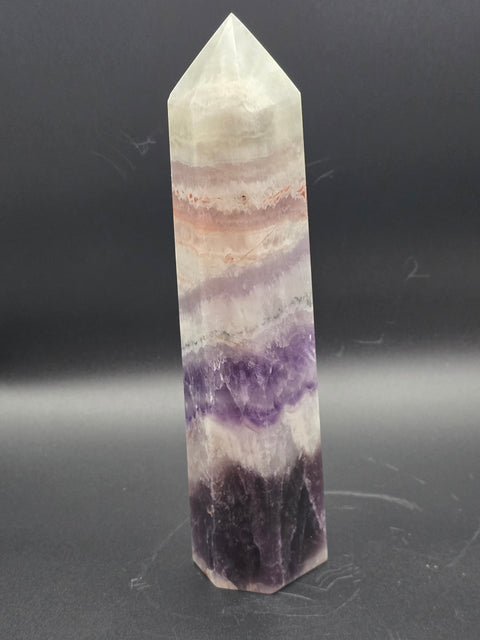 Large dream amethyst tower! 14.9 ounces, 7 inches tall